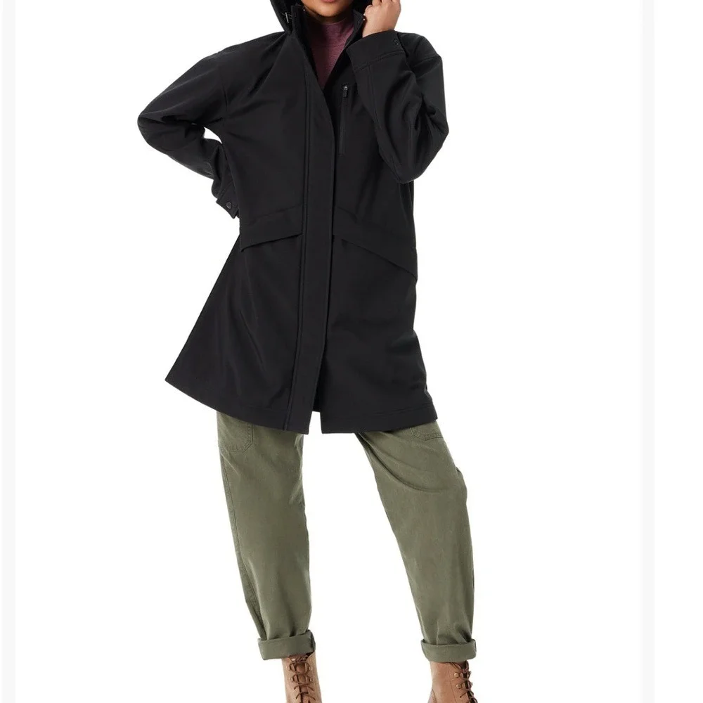 Bass Outdoor Stadium Parka, NWT,‎ Women's Black Hooded Jacket, Size M